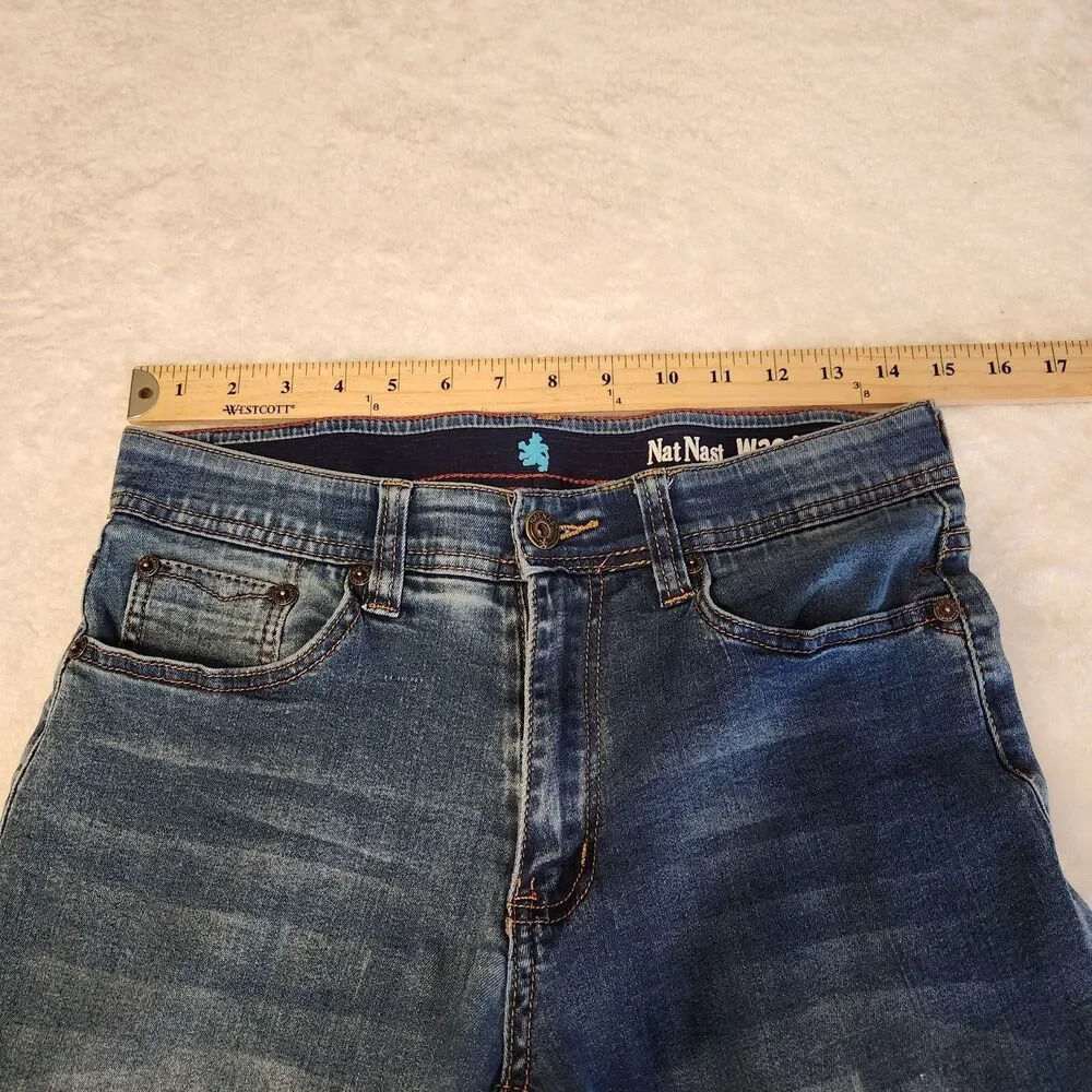 Nat Nast Luxury Originals Denim Men’s 30x29* Blue Medium Wash Straight Leg Jeans